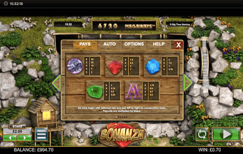 megaways slots bonanza megaways