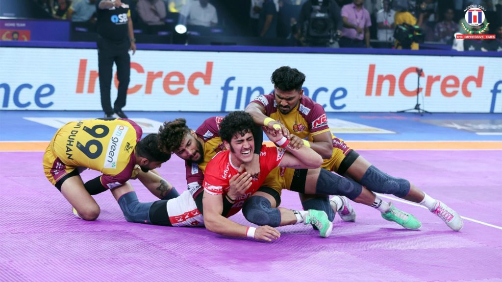 Telugu Titans Edge Gujarat Giants in PKL Season 12