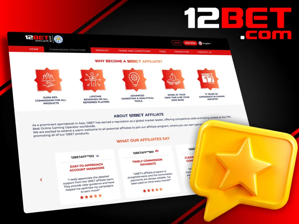 12BET Affiliate Program in India Complete High-Earning Partnere